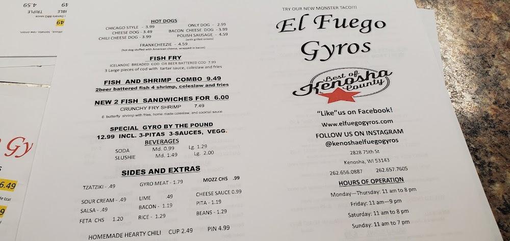 El Fuego Gyros Menu image 4